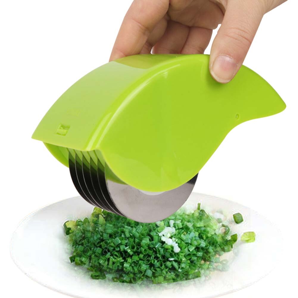 6 Wheels Stainless Steel Blade Onion Vegetable Chopper Roll Mincer Vegetable Slicer Kitchen Gadgets