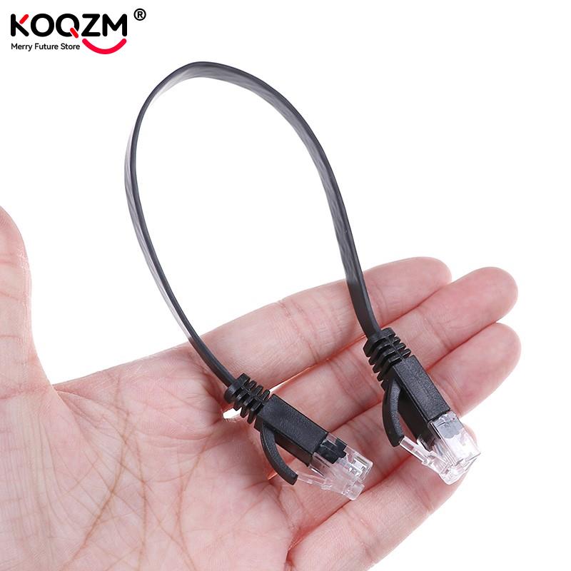 1pc 30cm Cat6 Network Cable Patch Cord RJ45 Slim High-speed Computer Networking Cord