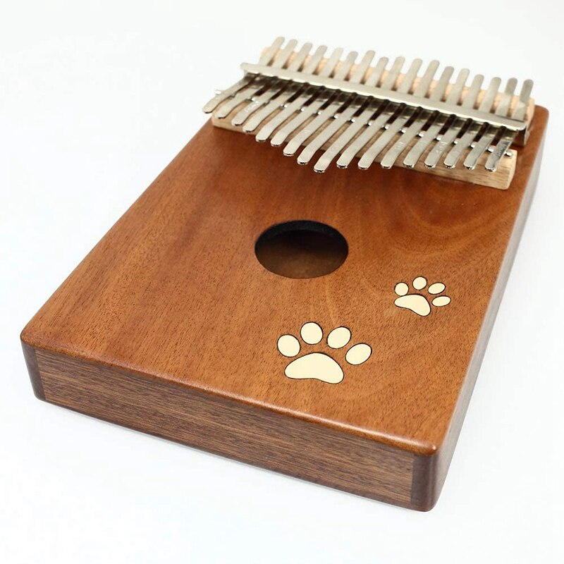 17 Keys Mosaic Footprint Musical Instrument Finger Piano Kalimba Portable Thumb Piano Sound Is Crisp and Melodious