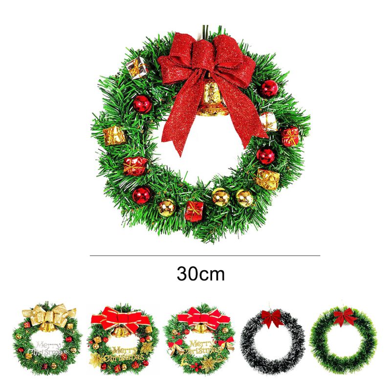 Christmas Wreaths Garlands For Door Hanger Outdoor Hanging Garland Home Window Fireplace Decorations