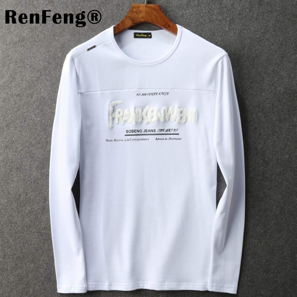 Forår efterår undertrøje bomuld varm bund skjorte termisk undertøj plus fløjl lange underbukser herre langærmet t-shirt herre