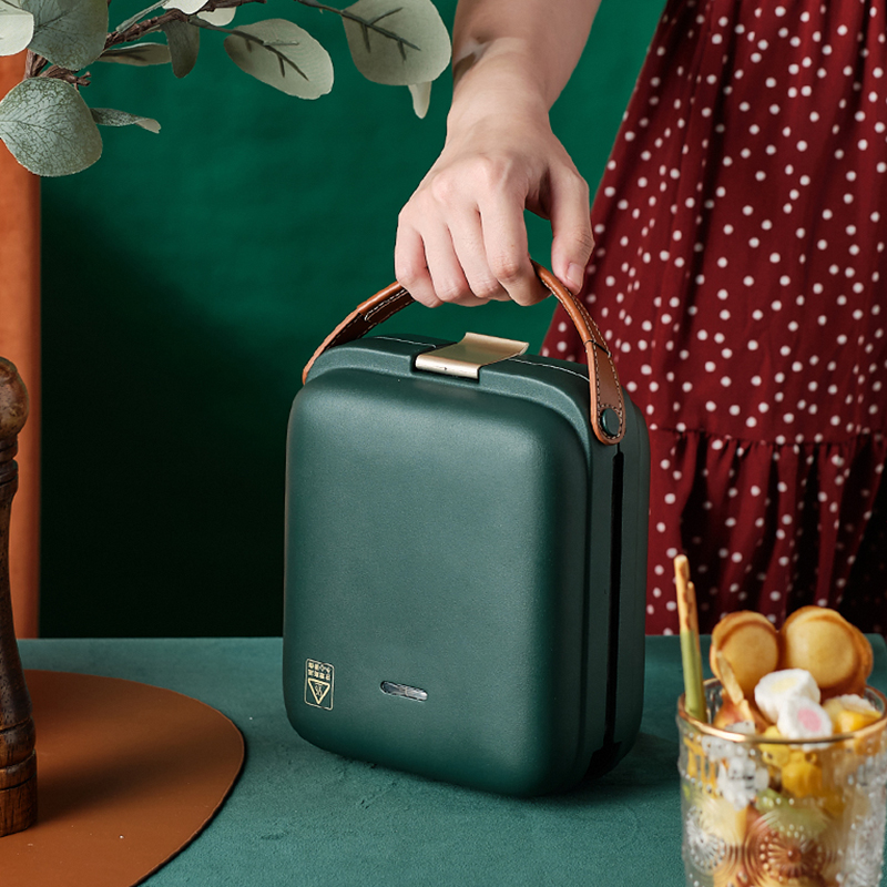 110V/220V Elektrische Sandwich Broodrooster Bakken Ontbijt Machine Licht Voedsel Wafelijzer Pannenkoek Portable Sandwichera 600W