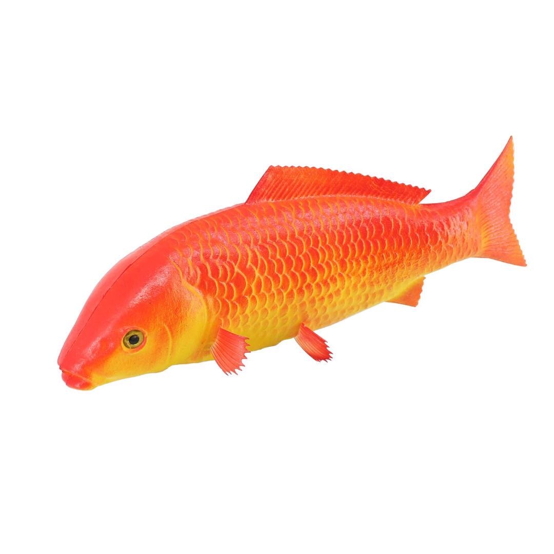 Peces artificiales de imitación para niños, 36 tipos, accesorios educativos para edades tempranas, carpa roja falsa, crisol, alimento para peces