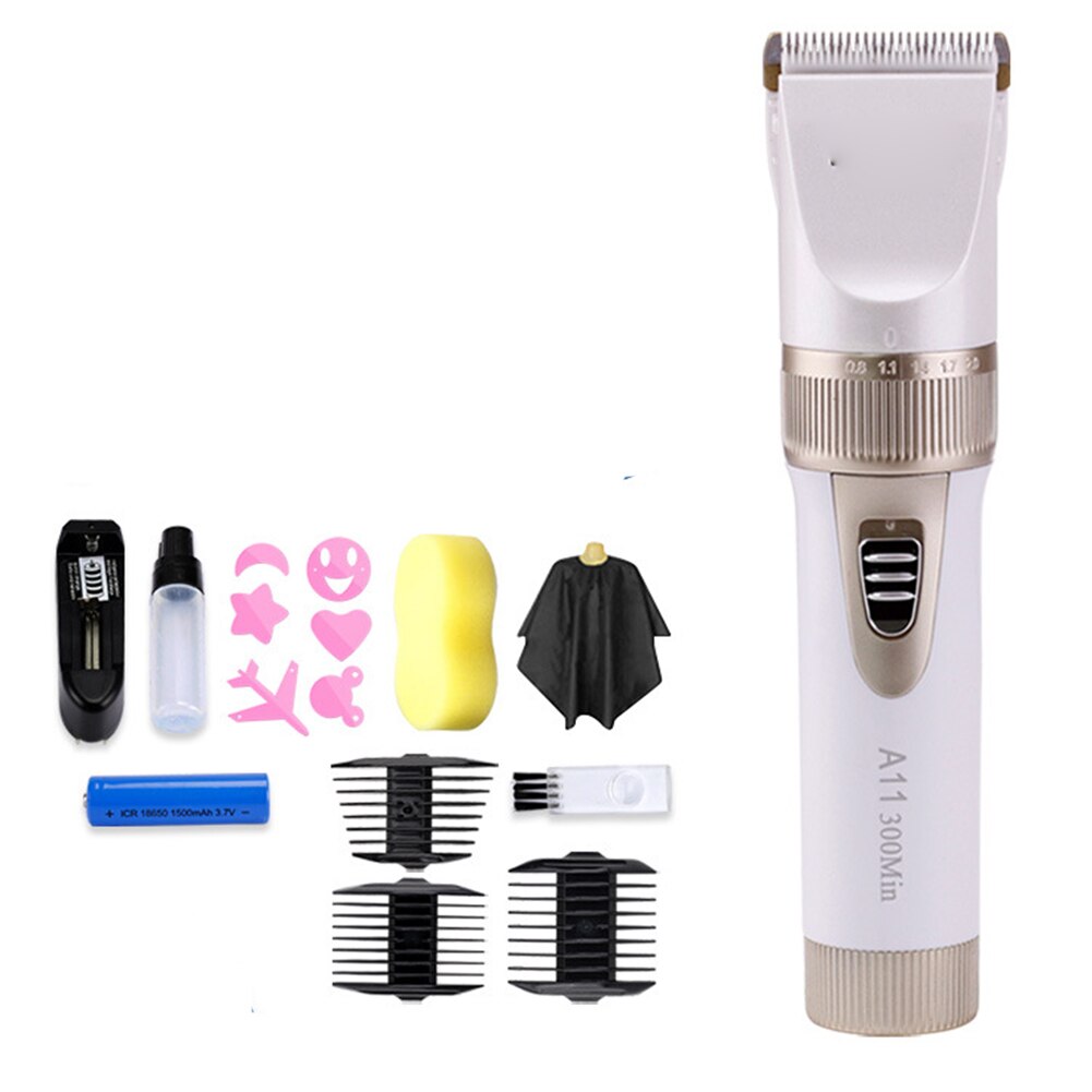 Electric Hair Trimmers For Men Kids Cordless Waterproof Beard Trimmer Quiet Home Haircut Clipper With Comb Hair Bib For House