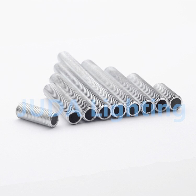 Lampvoet verbindingsbuis 100mm metrisch  m10 tand holle schroefbuis verzinkt platte buis lamphouder adapter verlichtingsaccessoires