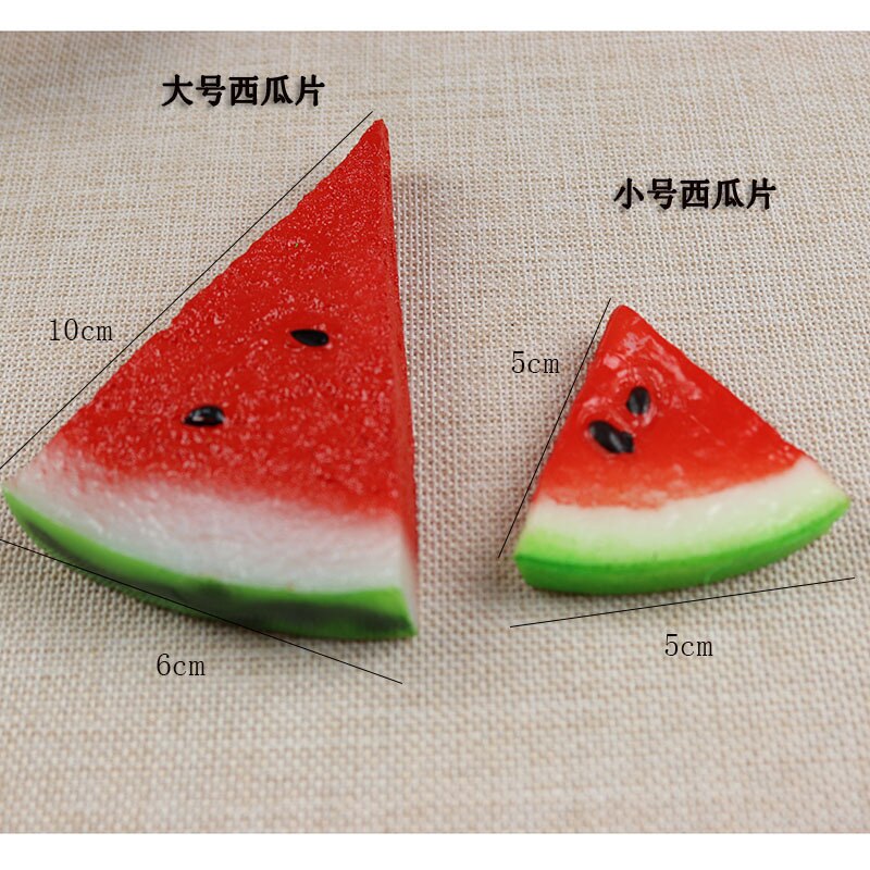 5pcs Simulation Watermelon Slices Photography Props Kids Enlightenment Education Making Games Simulation Fruits