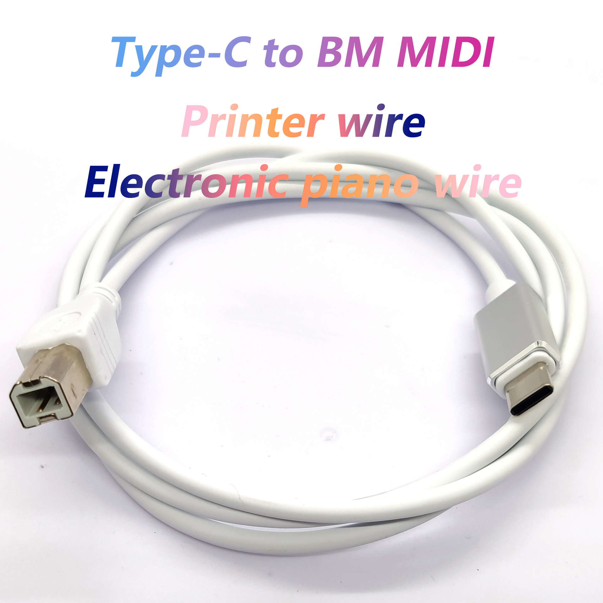 Adaptador USB C a tipo B tipo C a USB B OTG Cable MIDI para Android a instrumento Musical electrónico MIDI Audio de Piano Digital