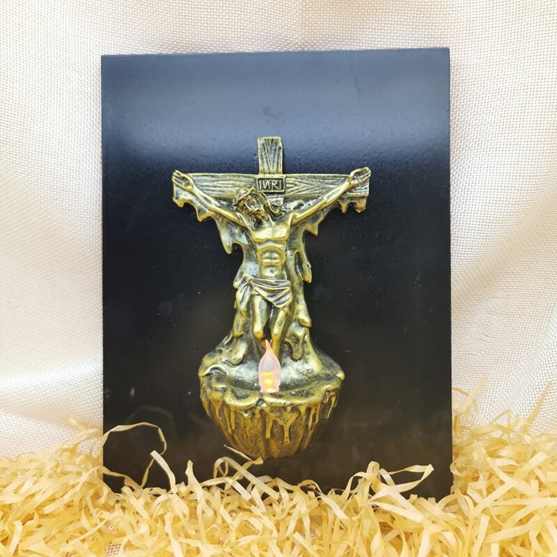 Croix de jésus décorative pour la maison, croix murale, décoration artisanale, d&#39;église catholique