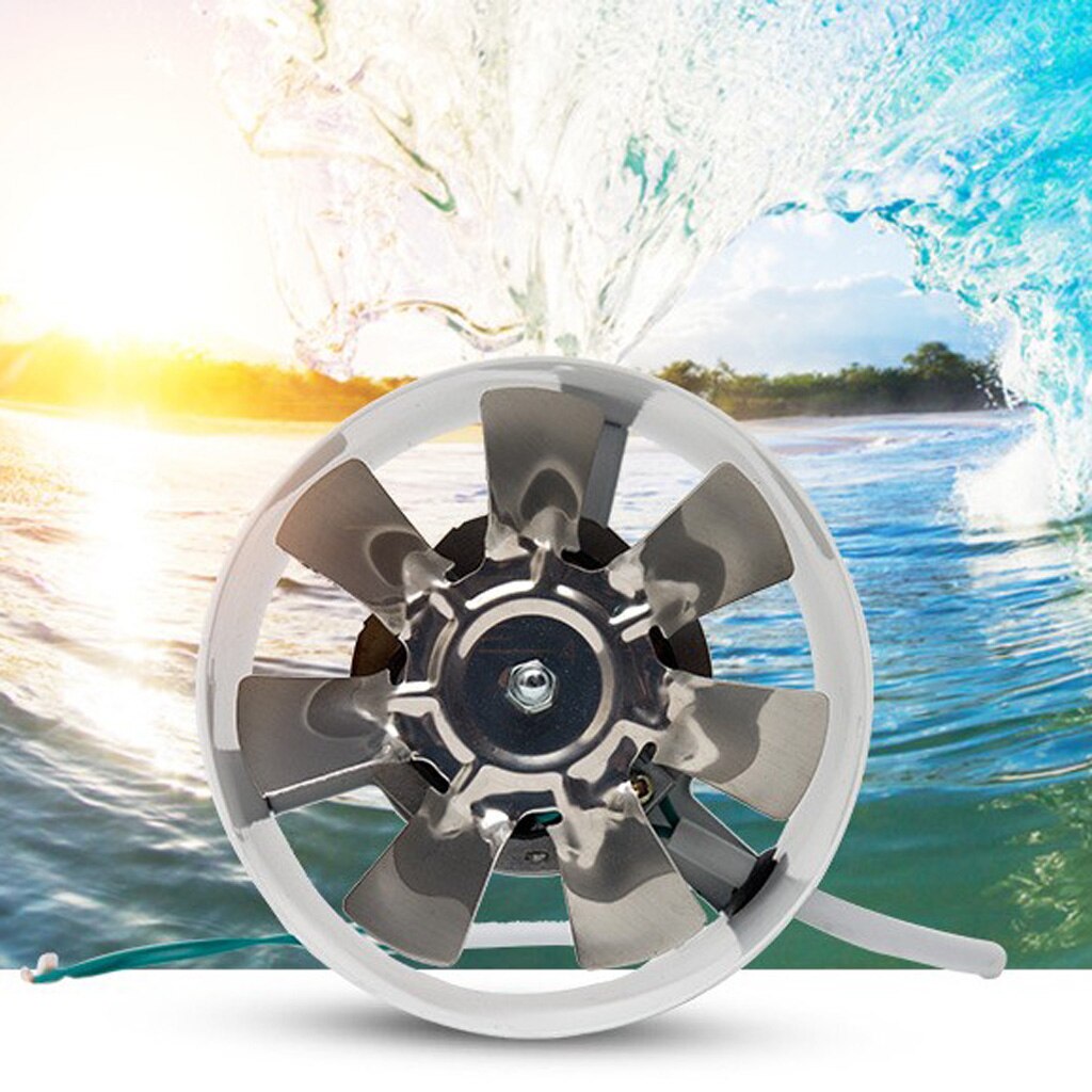 4 inch Inline Duct Fan, Metal Duct Booster Fan Low Noise Inline Duct Vent Blower Great For Grow Tent HVAC Exhaust and Intake