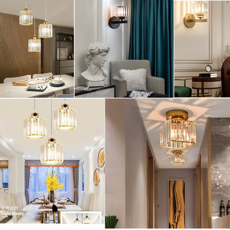 Kristall anhänger Lampe Licht Luxus Jahrgang nacht wohnzimmer dekoration Heimat beleuchtung Zauberstab lampe FÜHRTE anhänger licht
