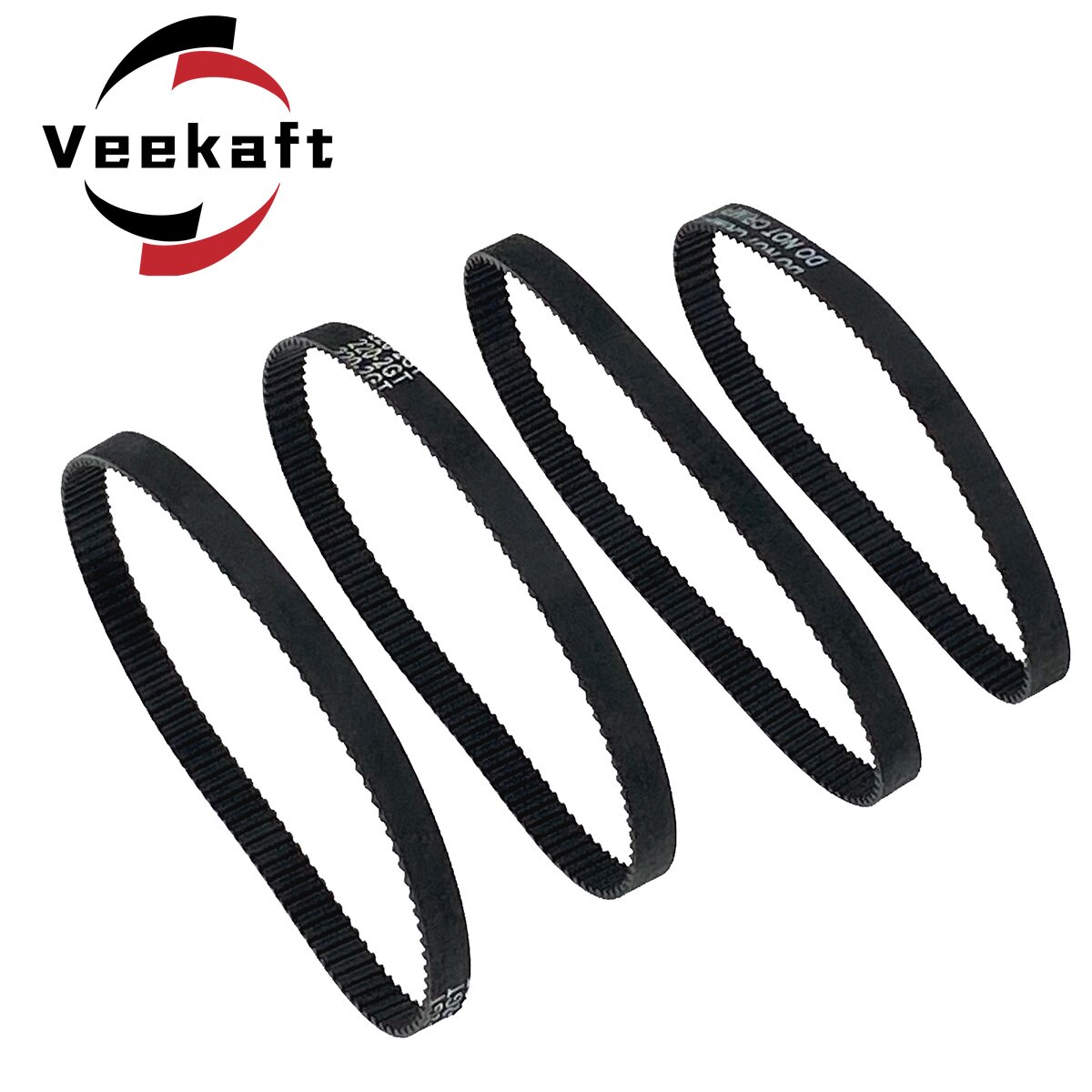 1pc 3D Printer Parts GT2 6mm Closed Loop Rubber Timing Belt 222 224 226 228 230 232 234 236 238 240 242 244 246 248 250mm 2GT