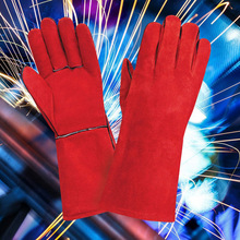 14.5 "Hittebestendige Smeltoven Handschoenen Lange Gevoerd Lashandschoenen Fire Hoge Temperatuur Bescherming XL Werkplek Veiligheid