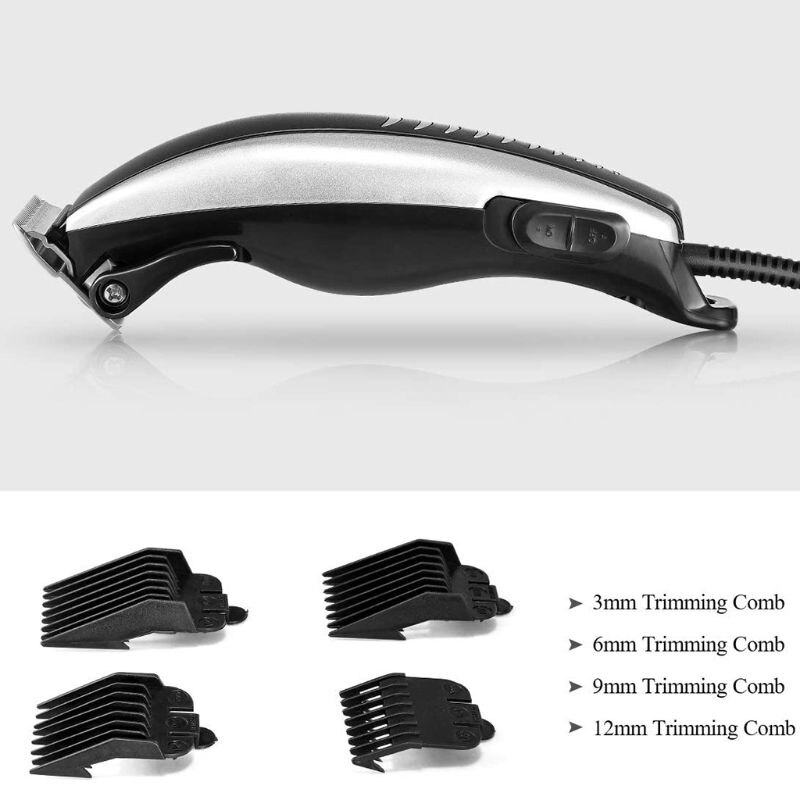 Profissional elétrico plug-in cabelo clippers aparador de barba barbeiro grooming kit recarregável sem fio máquina de corte de cabelo barbeador