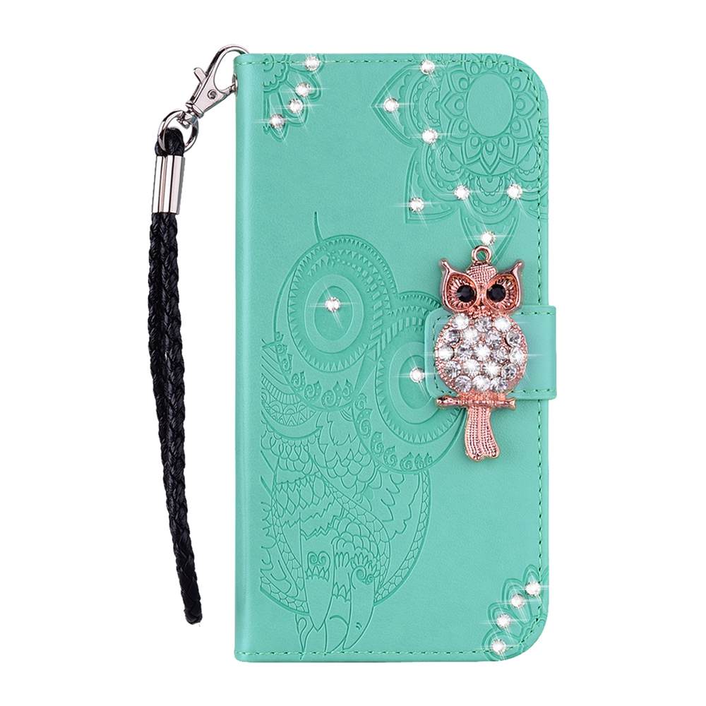 Pixel 5 4A 5G 3D Rhinestone Flip Leather Case For Google Pixel 4A 5 5G Phone Cover Case For Google Pixel 5 4A 5G Cover Case: For Pixel 5 5G / Green