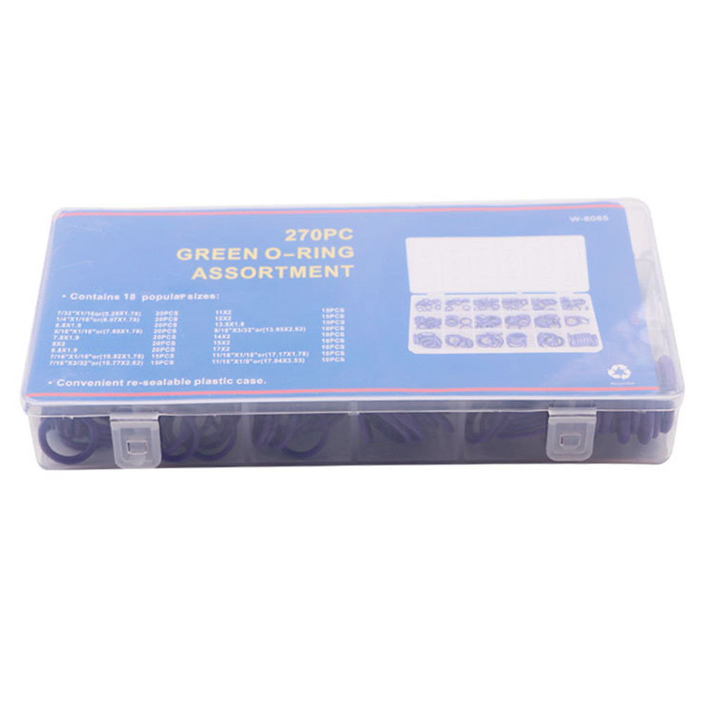 270Stck Auto Klimaanlage Kompressor Dichtung Hülse Nitril Gummi O-Ring Ring Gummi Reparatur Wasserdichte Dichtung Tragen Widerstand