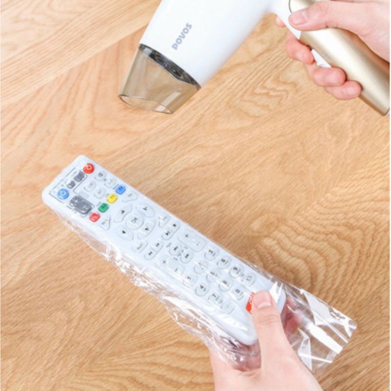 5Pcs Warmte Krimpfolie Clear Video Tv Airconditioning Afstandsbediening Protector Cover Home Waterdichte Beschermhoes