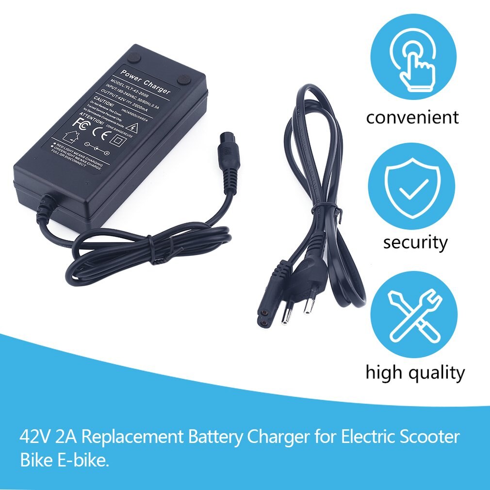 42V 2A Drive Traction Balance Intelligent Auto Wheel Balancing Scooter Hover Border Power Battery Charger EU Plug