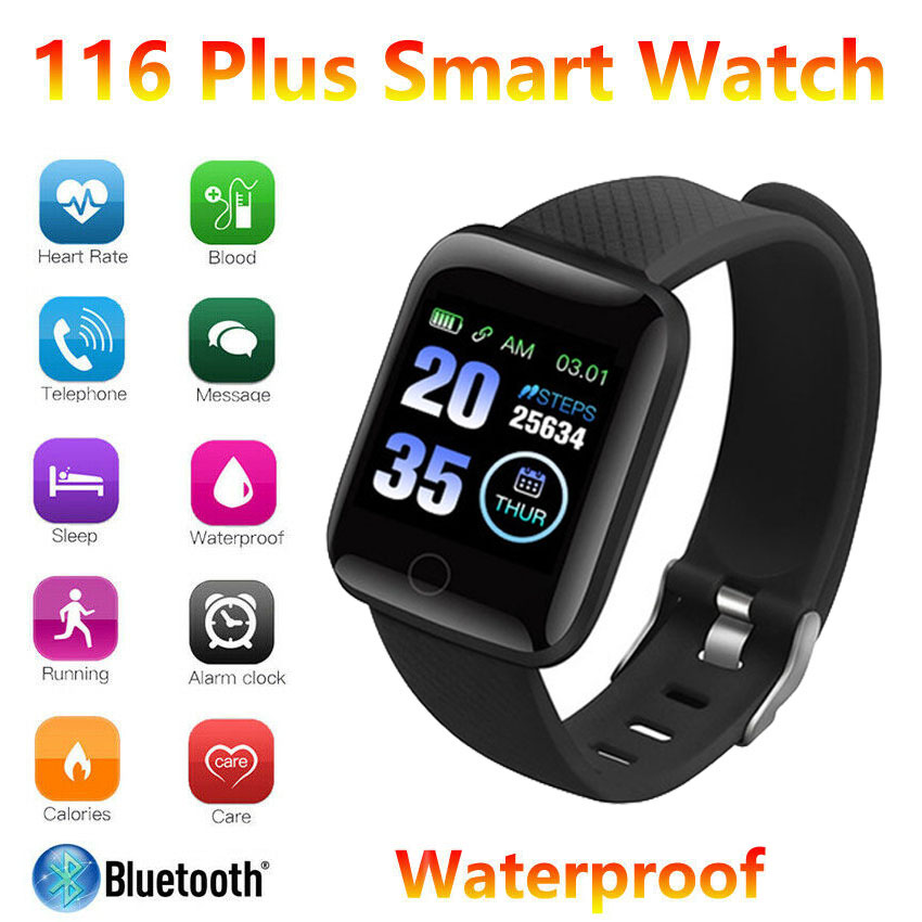 Intelligente Sport Horloge Kleurenscherm Waterdichte Bloeddruk Gezondheid Monitoring Digitale Horloge Mannen Vrouwen Fitness Smartwatches