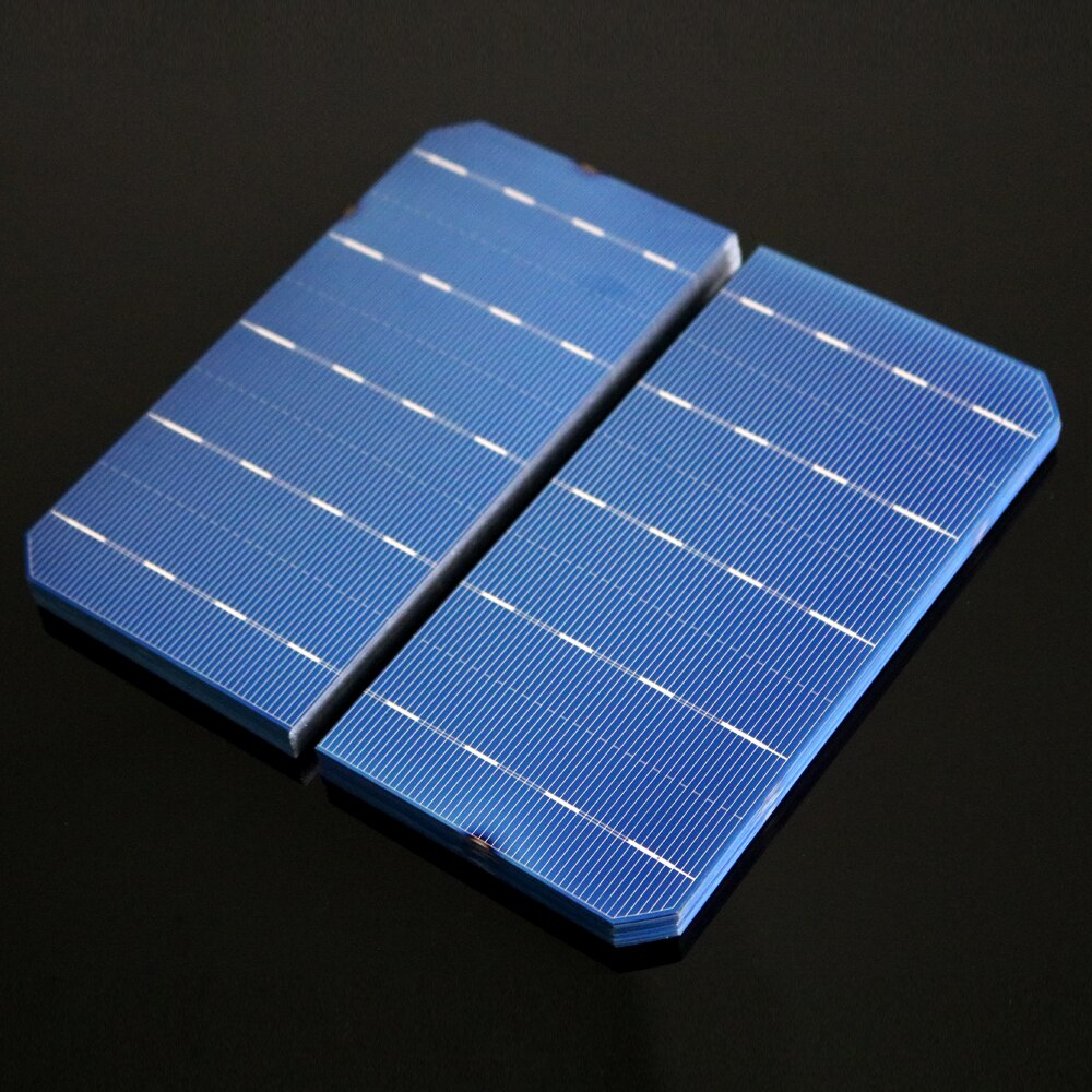 40/50/100PCS 2.48W 4.46A Mono Solar Cells 156x78MM Cheap Grade A monocrystalline PV DIY Photovoltaic Sunpower C60 Solar Panel