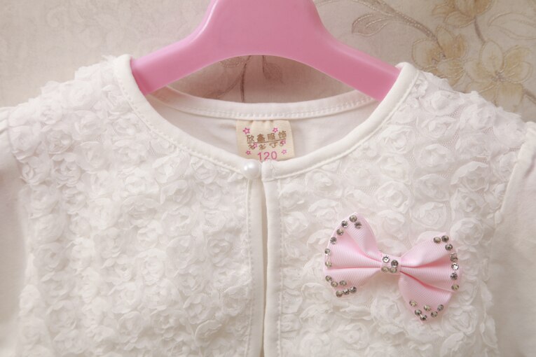 Baby Mädchen Strickjacke Pullover Sommer Weiß Baby Mädchen Jacke Für 1 & 2 Jahre Alten Kleinkind Baby Kleidung RKC184005