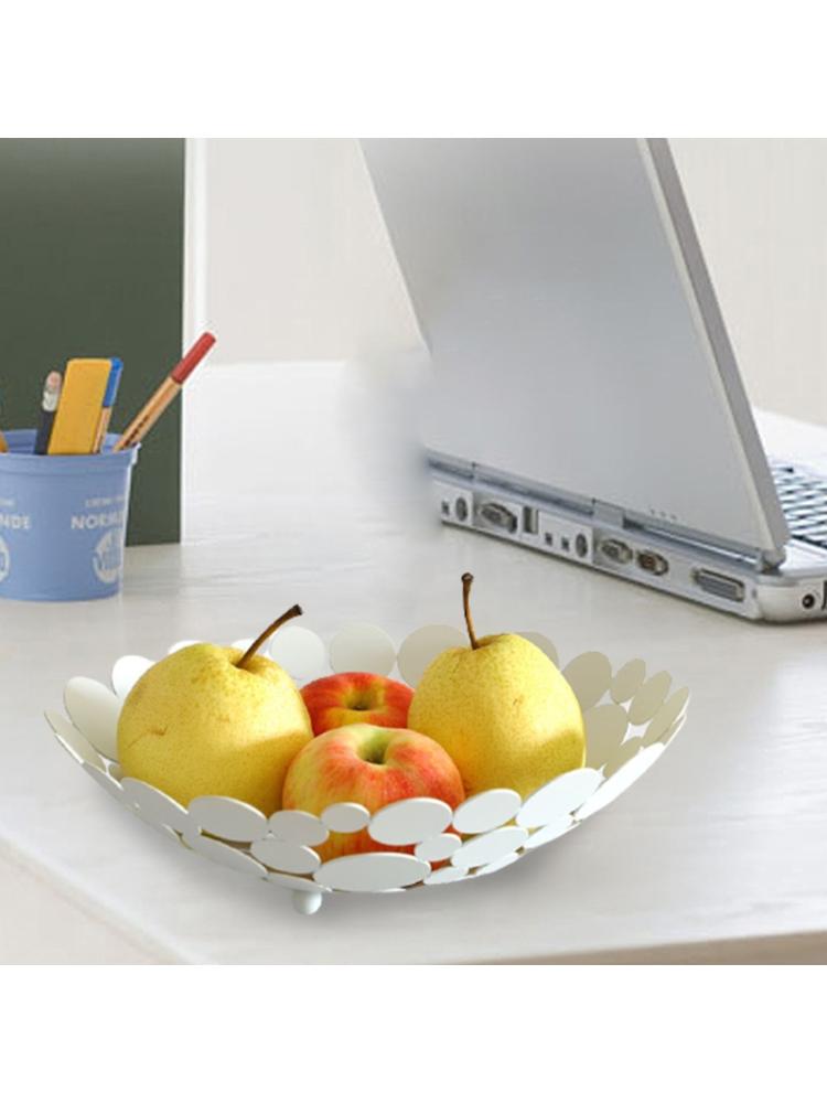 Fruitmand Metalen Creatieve Aanrecht Kom Desktop Display Decoratieve Tafel Opslag Houder Voor Groente Brood Snoep Retailsale