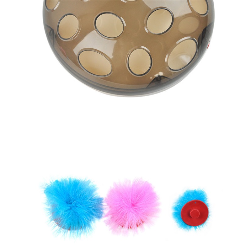 Interactive Electric Turntable Funny Toys For Cats Feather Teaser Rechargeable Maglev Bouncing Catching Kat Game Complexes