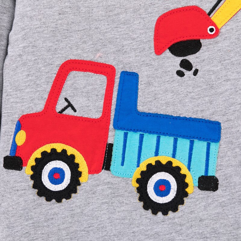 Poco maven infantile Ragazzi Camicette Autunno abbigliamento per Bambini Camion Ricamo Abbigliamento per Bambini Del bambino Dei Ragazzi Magliette E Camicette Camicette