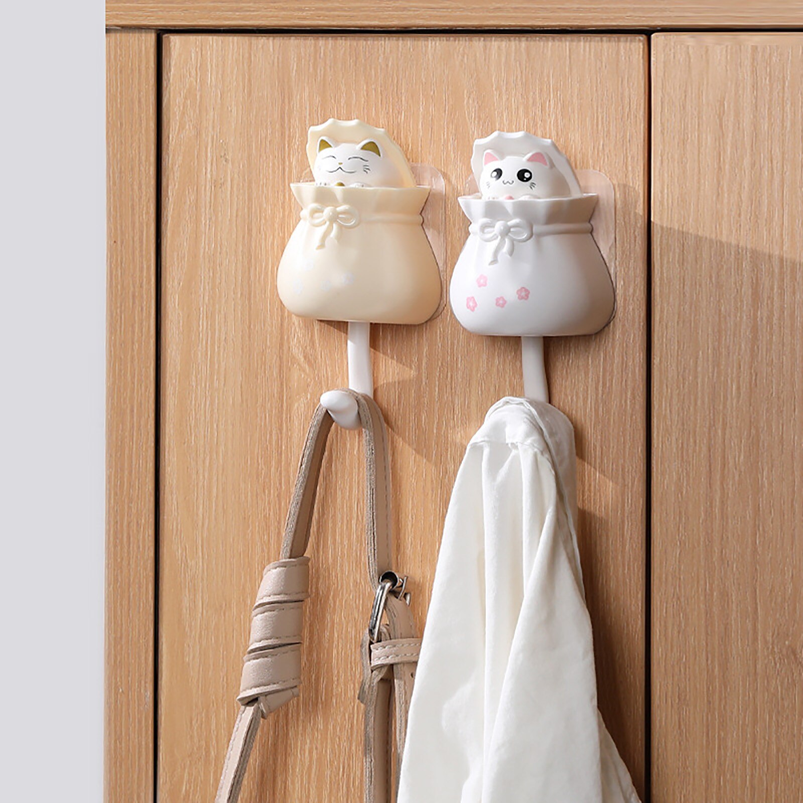 Cartoon Kat Handdoek Muur Opknoping Haak In Badkamer Keyrack Van Keyless Deur Achter Woonkamer Slaapkamer Tassen Hoeden Handdoeken Muur haken