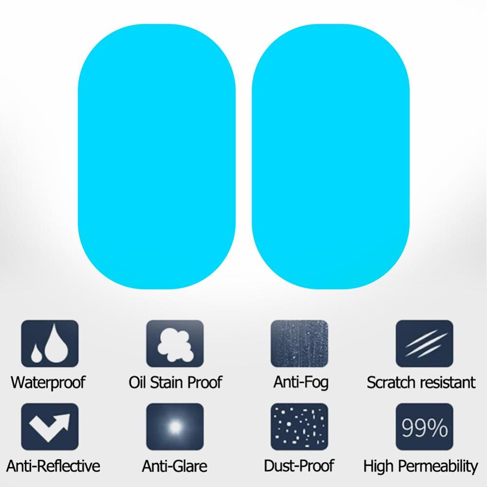 2Pcs/4Pcs/5Pcs Rain-Proof Beschermende Auto Sticker Achteruitkijkspiegel Side Window Film Waterdicht anti-Fog Auto Spiegel Venster Clear