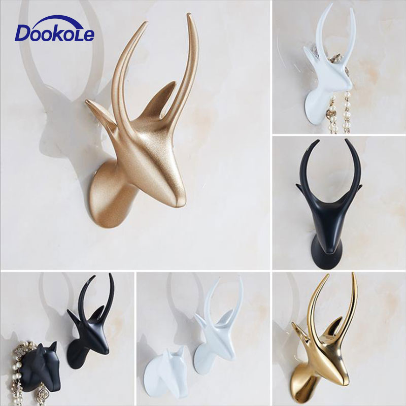 Badhanddoek Haak/Coat Robe/Kleding Haak Voor Badkamer Keuken Garage, goud/Zwart/Chrome/Wit