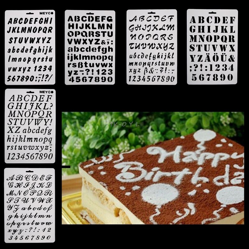 Alphabet lettre numéro Fondant Cutter moule gâteau Cookie décoration moule de cuisson