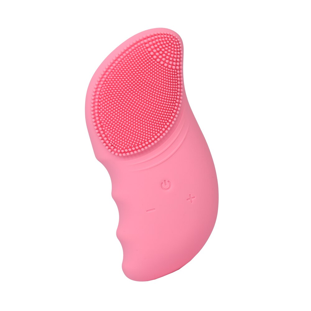 Elektrische Gezicht Reinigen Borstel Sonic Facial Brush Deep Wassen Mee-eters En Poriën Gezicht Cleanser: pink 02