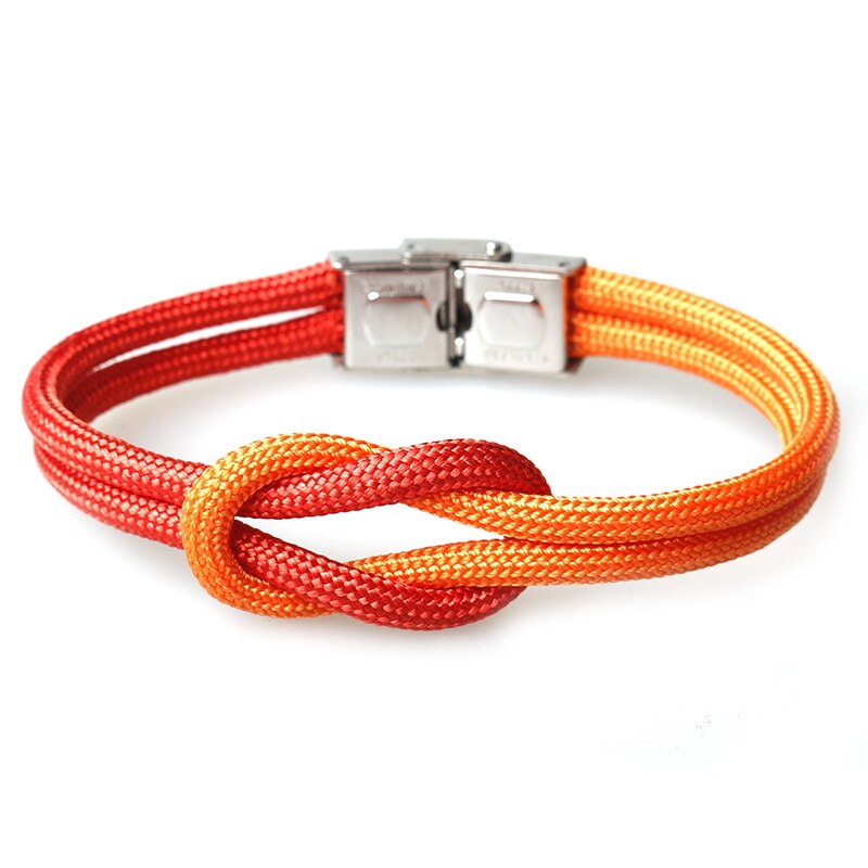 Trend Charm Paraplu Touw Gevlochten Armband Mannen Homme Femme Roestvrij Stalen Gesp Handmatige Diy Paar Armbanden Voor Vrouwen: 650
