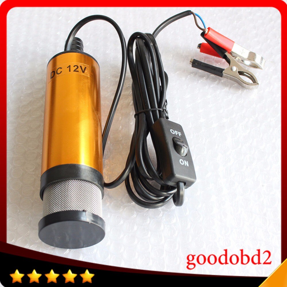 DC12V 12L Oil for Fuel water oil Fluid Sump Extractor Transfer Pump for Electric car Oil Engine Camping Submersible Aluminium 01