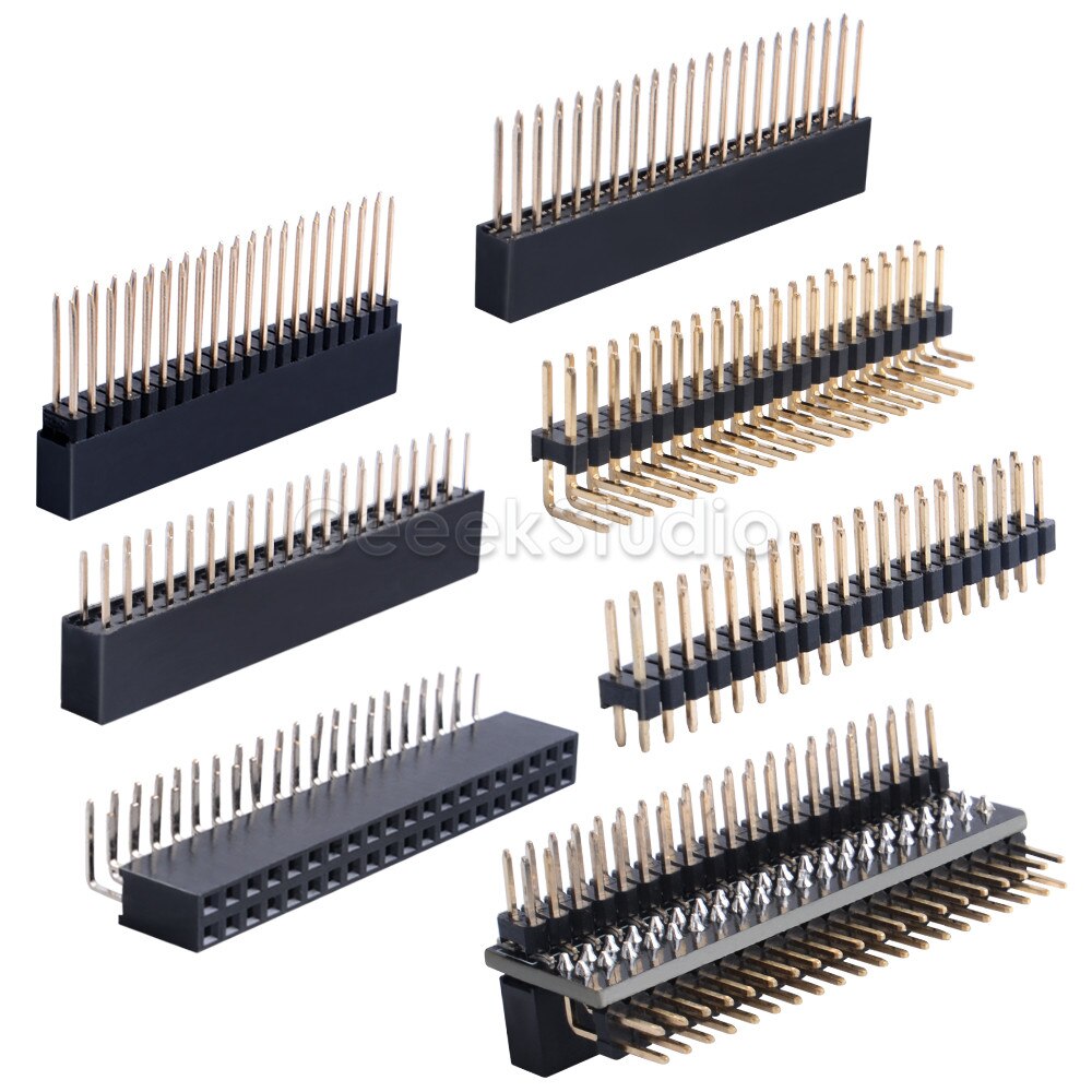 13 Pcs 40Pin Header Kit Doos Omvatten Gpio Rand Extension ,2*20 Pin Vrouwelijke Header Voor Raspberry Pi En Jetson Nano