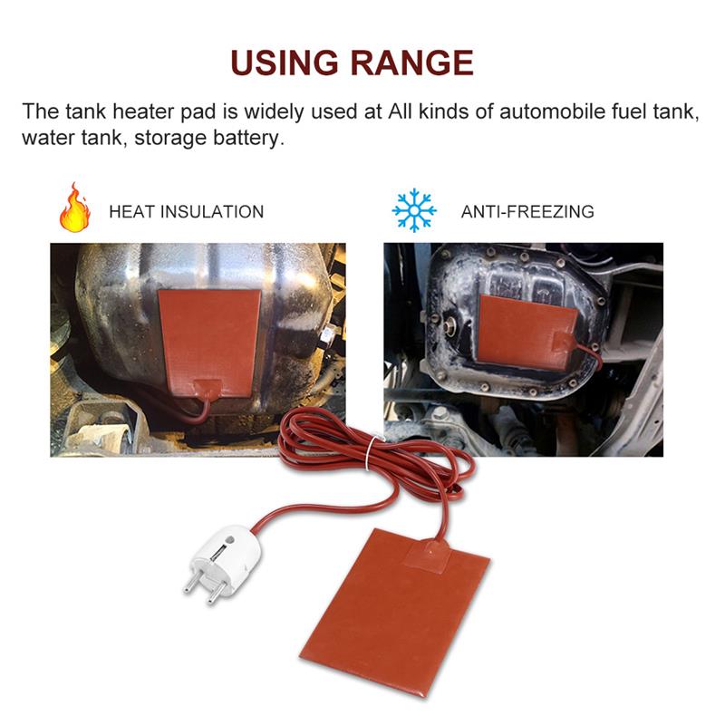 1Pcs 220V 150W Hydraulic Tank Heater Durable Easy Installation Hydraulic Tank Heating Pad Continuous Insulation