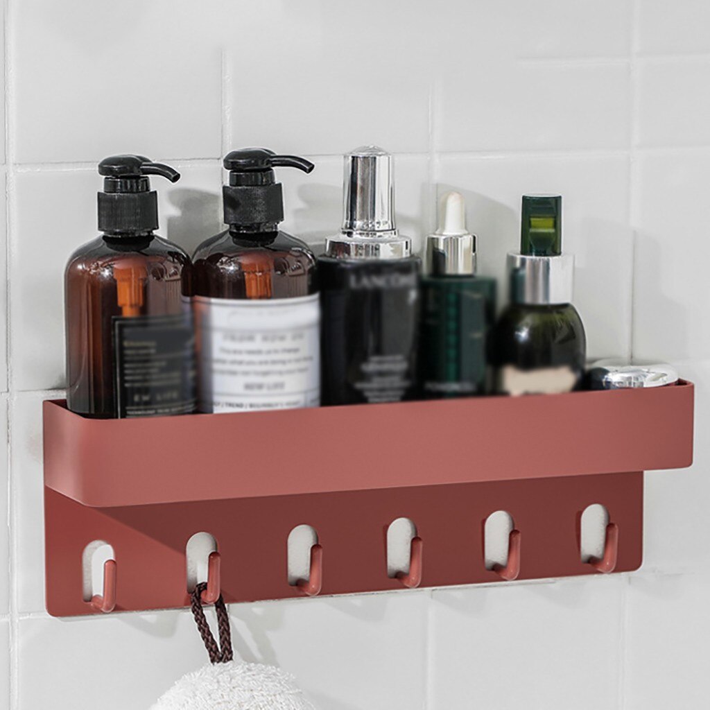 Repisa organizadora para baño, estante plástico organizador, anaquel para esquina de sanitario, soporte de pared para almacenaje, sostenedor de champú