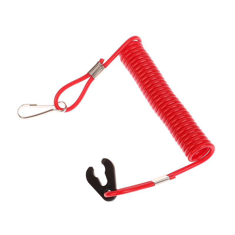 1PC 2M Boat Motor Kill Stop Switch e Safety Tether Lanyard per parti del motore del motore fuoribordo corda svasata di emergenza