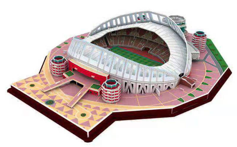 Kids 3D Three-dimensional Puzzle World Football Stadium Baby Puzzle DIY Spell Insert Toy Learning Educational Games Toys: 179