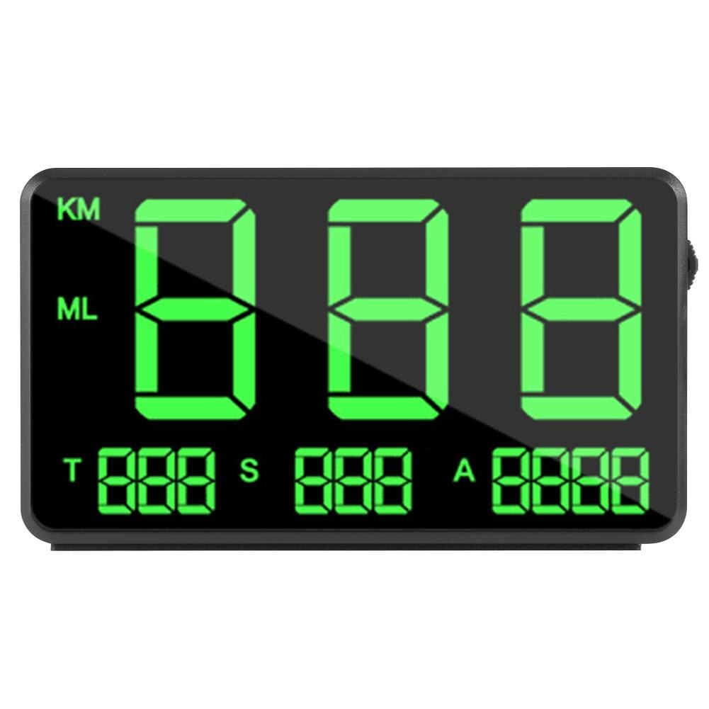 C80 Digital GPS Speedometer Car HUD Head Up Display KM/H MPH Speed Display Over Speeding Alarm System Universal for Bike Truck: Default Title