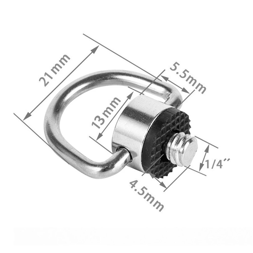 For Tripod DSLR Camera Accessories Quick Release Male Thread Connecting Adapter Screw Connecting D-ring Hanging Tripod Screws