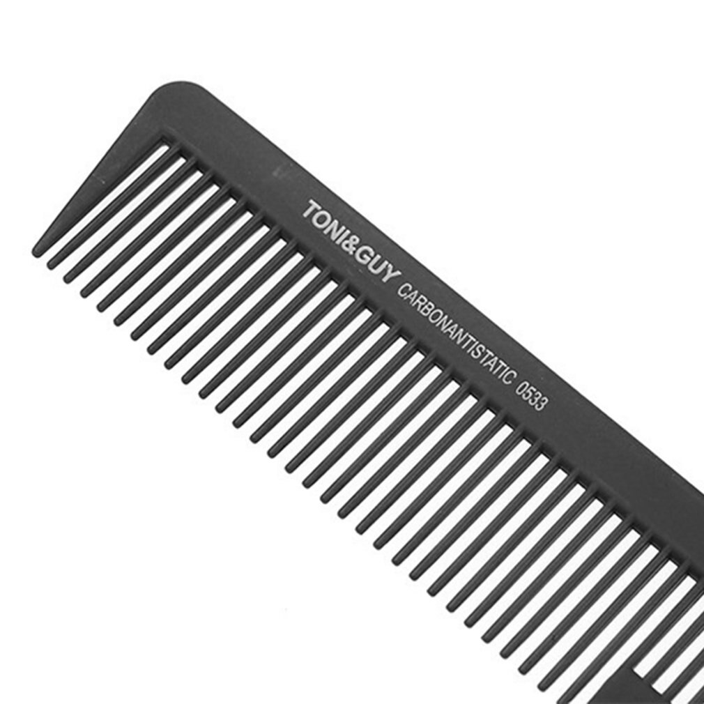 Antistatic Hair Comb Hard Carbon Flat Head Cutting Combs for Salon Styling Sectioning Haircut Tool