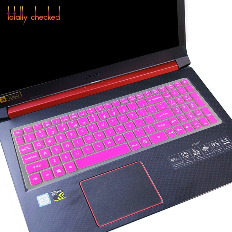 For 15.6" Acer Nitro 5 An515-52 An515 An5 Vx 15 Vx5-591G V 17 Gaming Vn7-793G 17.3 Keyboard Protective Cover Skin Protector: rose