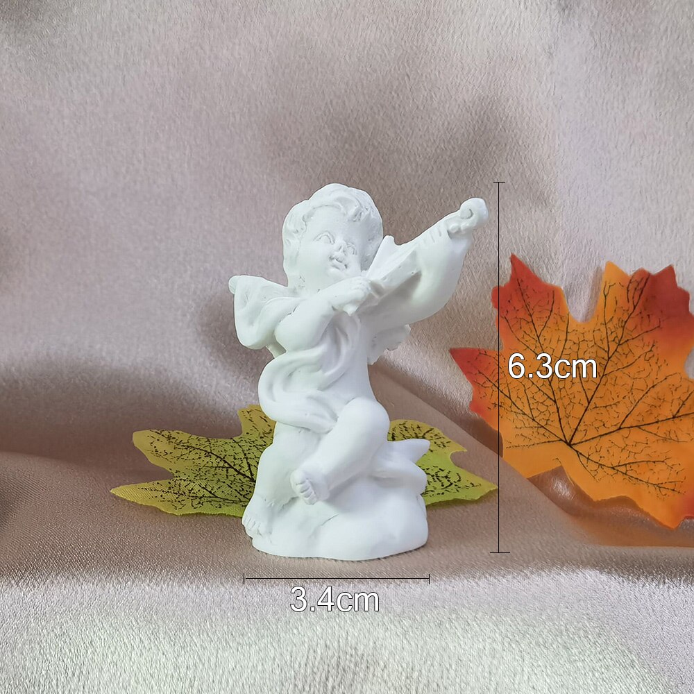Photography Props Photo Shoot Mini Plaster Head Model Series Mythology Avatar Apollo Roman Columns fit for Jewelry Cosmetics Toy: Cherub 4