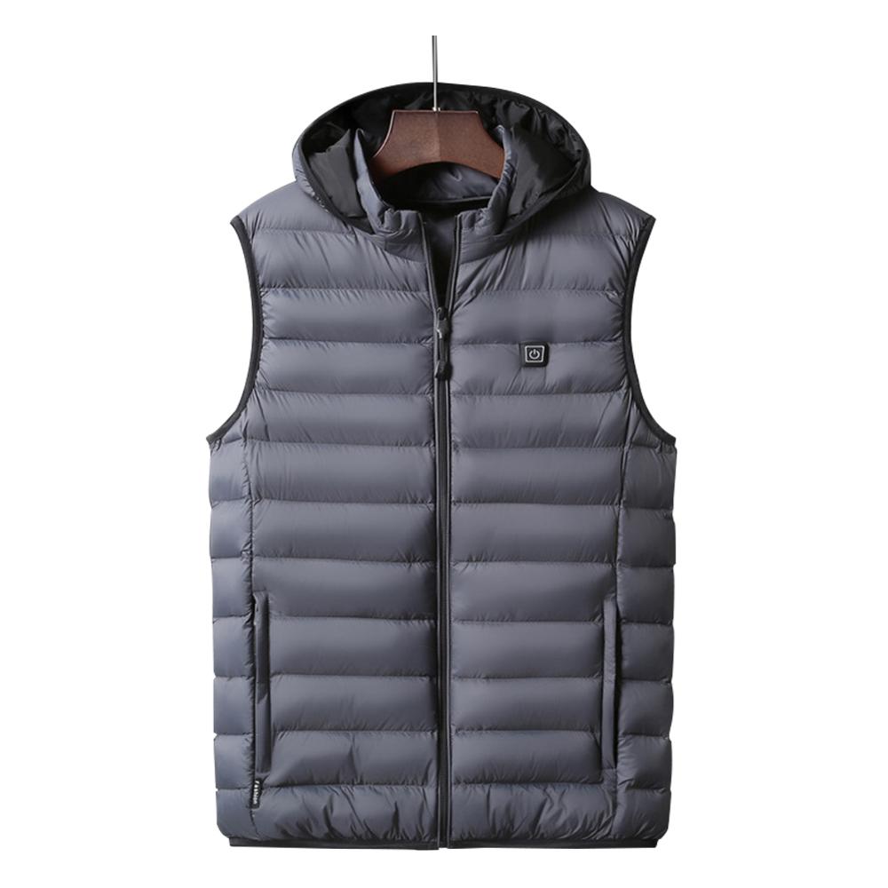 Speciale Mannen En Vrouwen Verwarming Vest Multifunctionele Uniform Verwarming Temperatuurregeling Motorfiets Vest Warm Vip: Gray / L