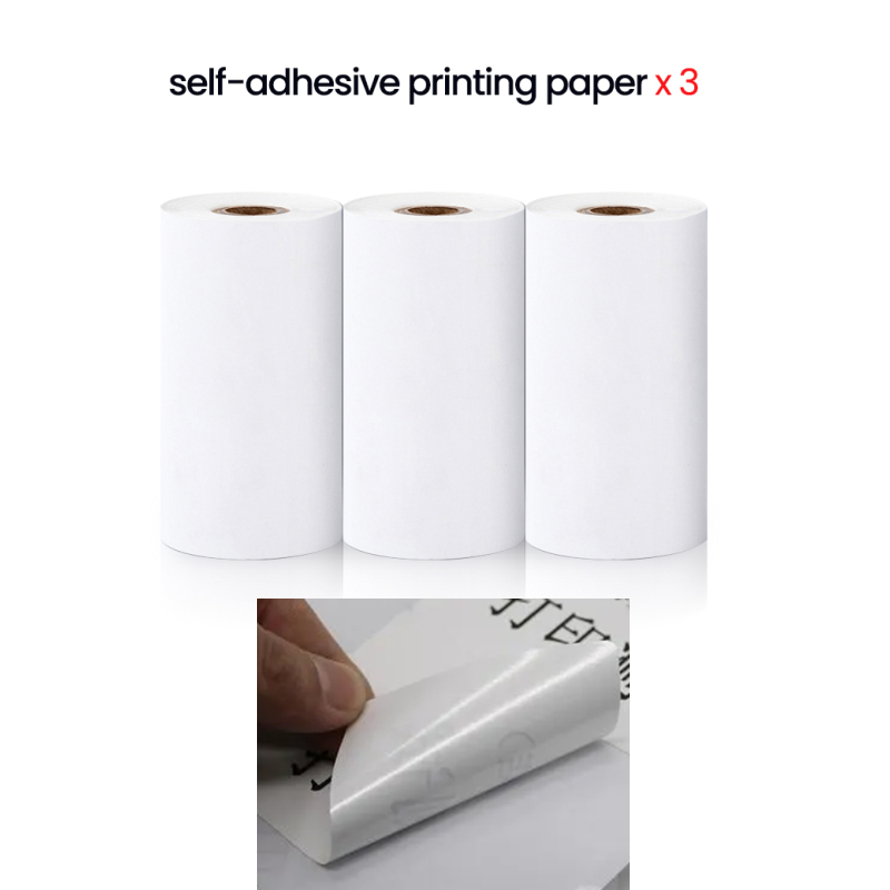 57MM Rolls Printing Paper For Mini Printer Kids Instant Print Camera Thermal Label Self-adhesive Sticker Paper Print Photo Note