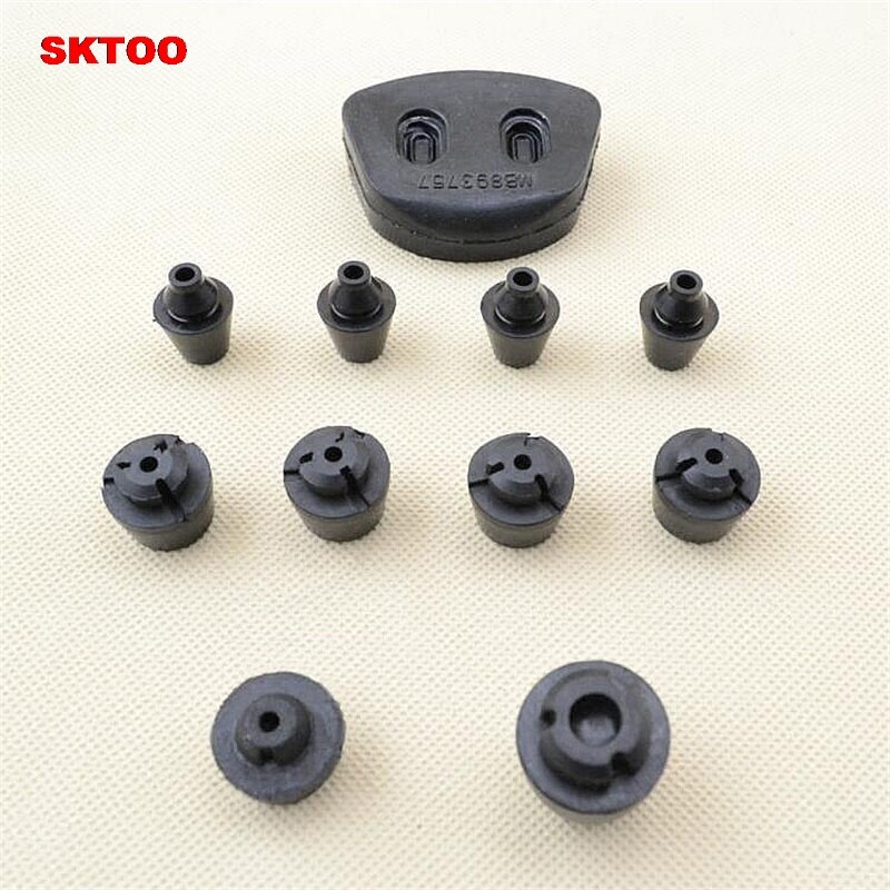 SKTOO 11pcs Door buffer rubber damping rubber particles for Mitsubishi Pajero V31V32V33V43V45 Cheetah Jones Black Diamond Q6