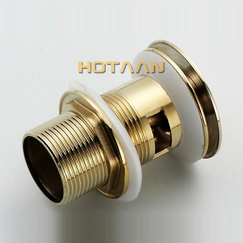 En Retail Modern Golden Brass Basin Sink Drain Waste Vanity Afdruiprek Wastafel Afval