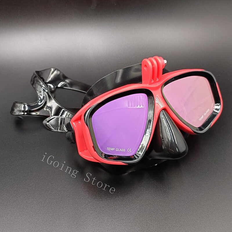 Professionele Spiegel Lens Duikbril Set Anti Fog Goggle Met Snorkel Glazen Verstelbare Riem Voor Vrouwen Mannen Volwassen Zwemmen Masker