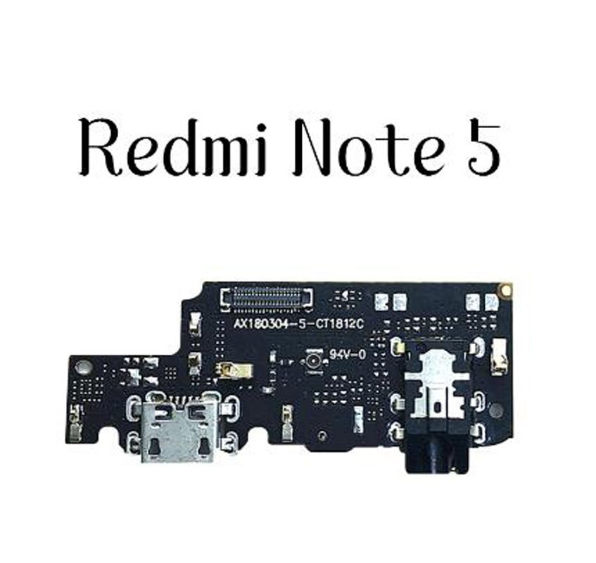 Porta di Ricarica per Xiaomi Redmi 5 Redmi Note 5 Redmi Note 5 Un Dock di Ricarica Usb Port + Mic Microfono Moto Sostituzione Del Modulo: For Redmi note 5